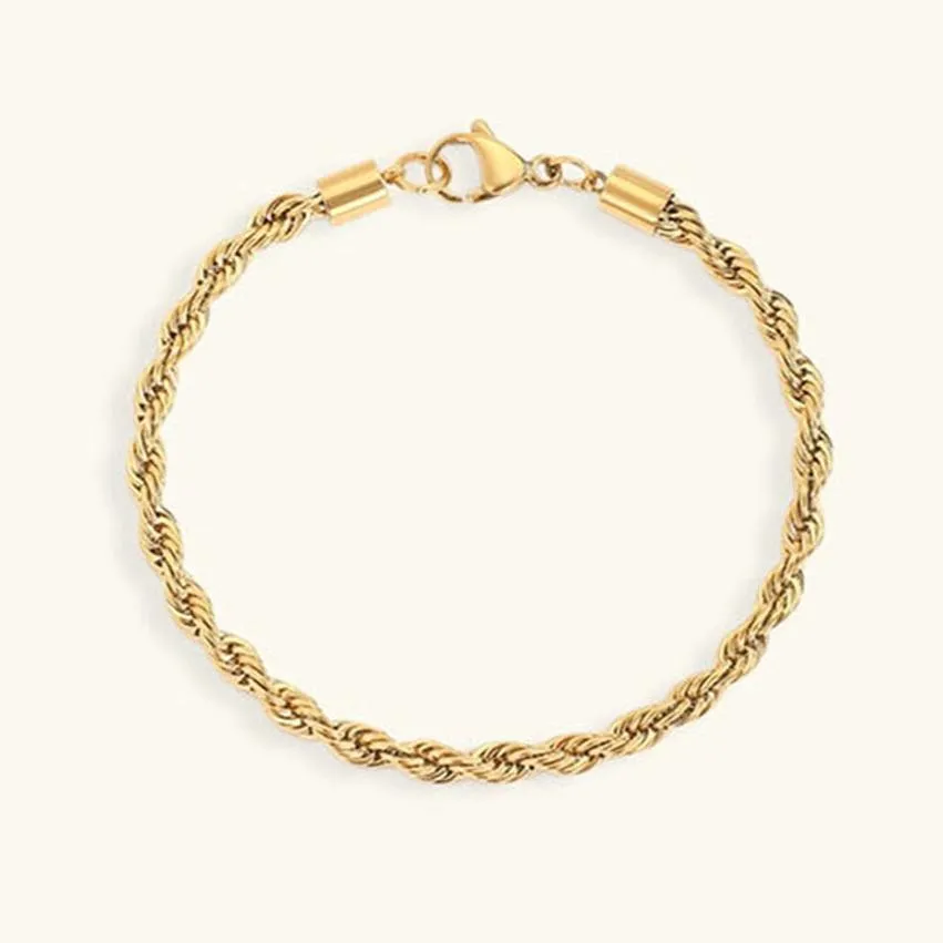 Aurora Gold Rope Bracelet