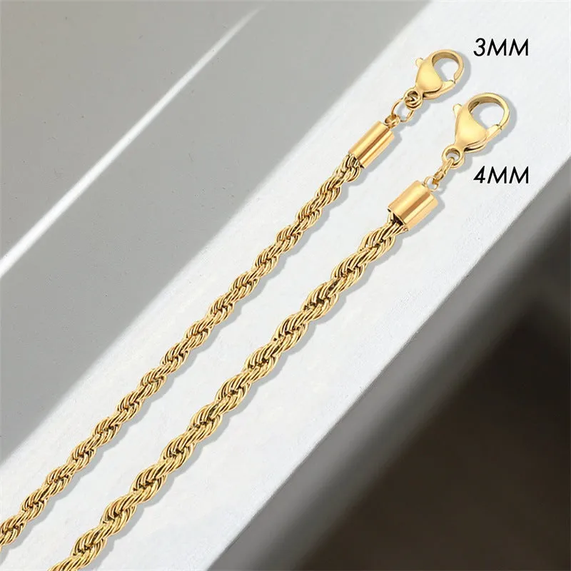 Aurora Gold Rope Bracelet