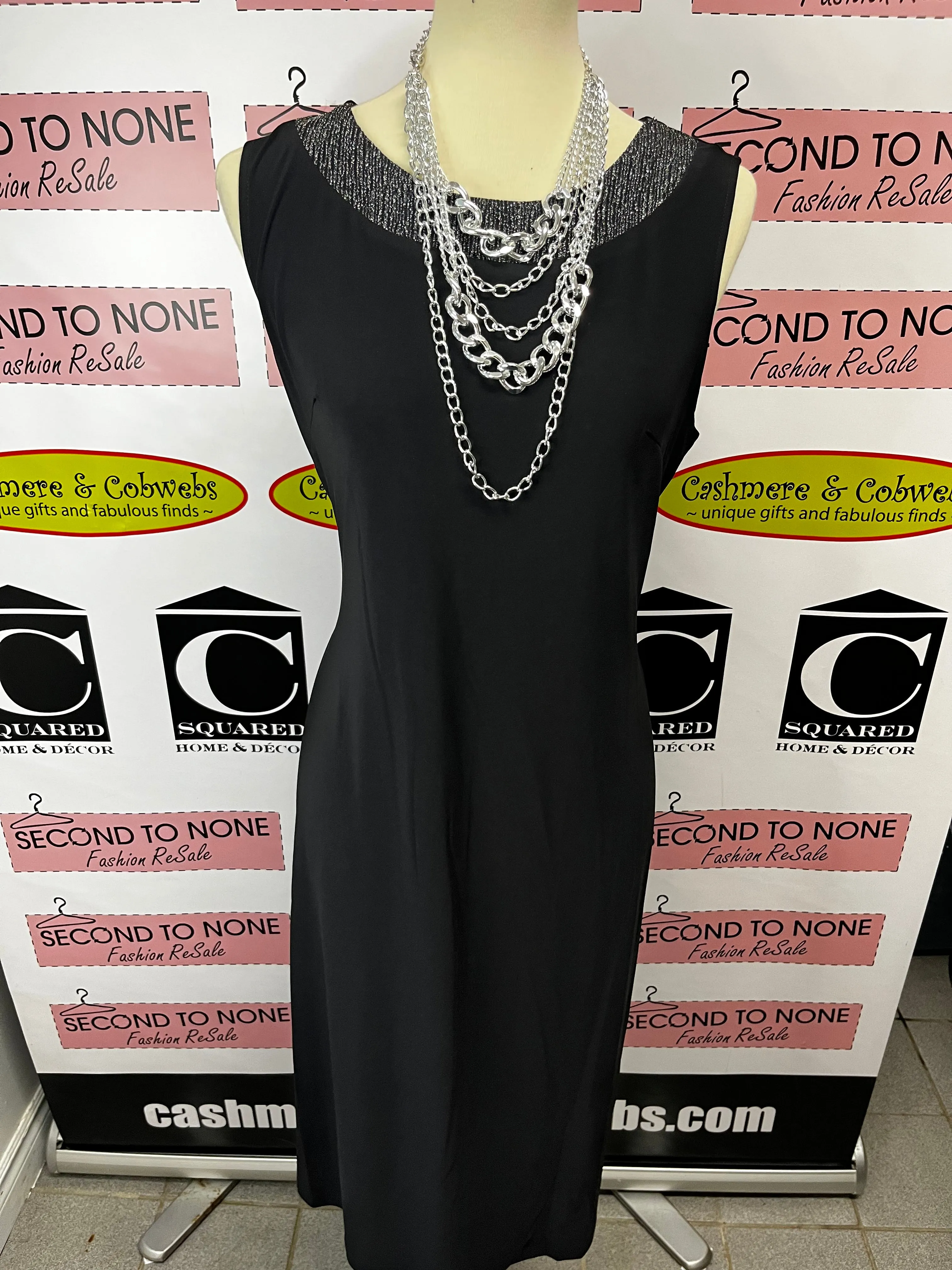 Black & Silver Little Black Dress