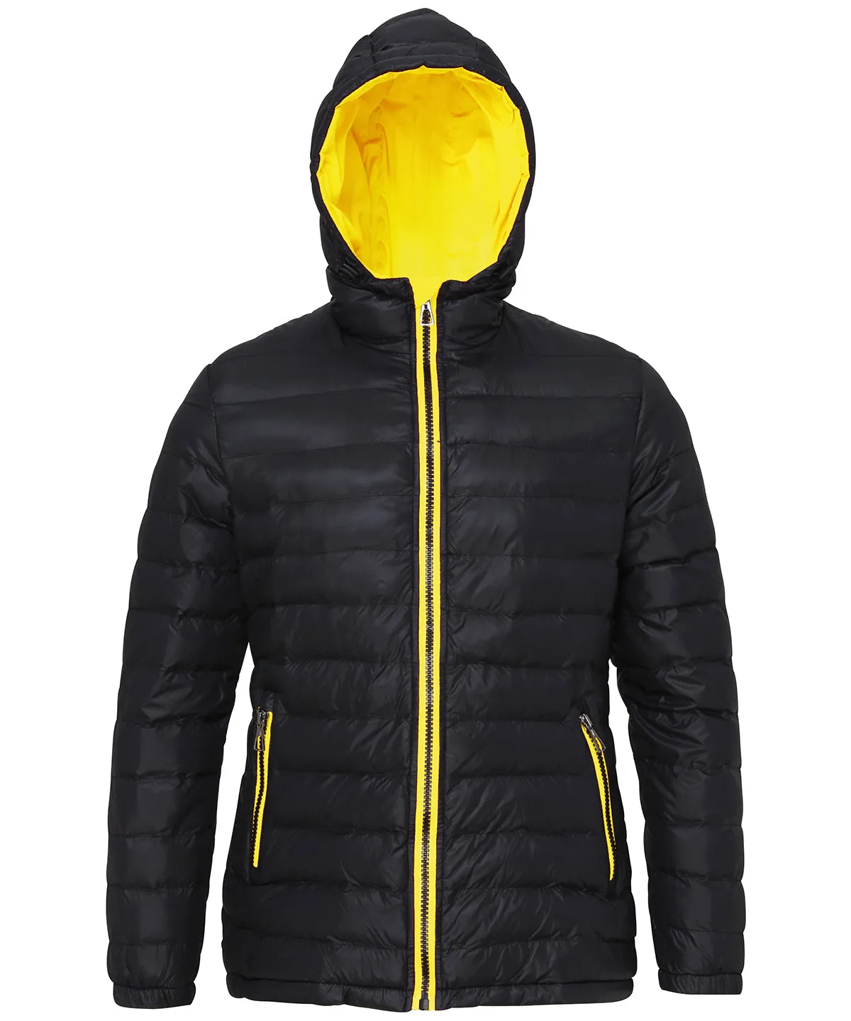 Black /Bright Yellow - Women's padded jacket