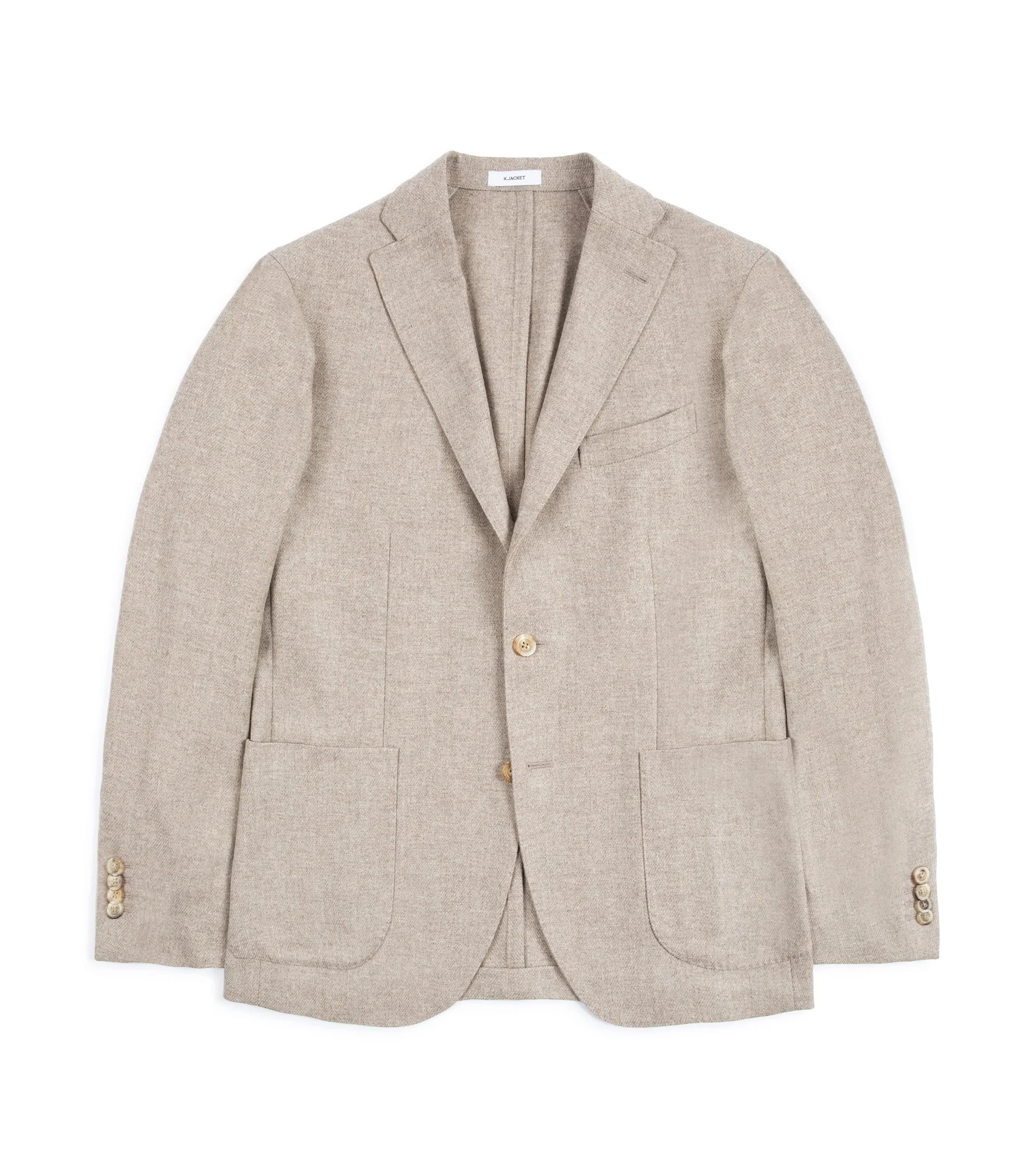 Boglioli Wool Mix Twill K Jacket: Oatmeal