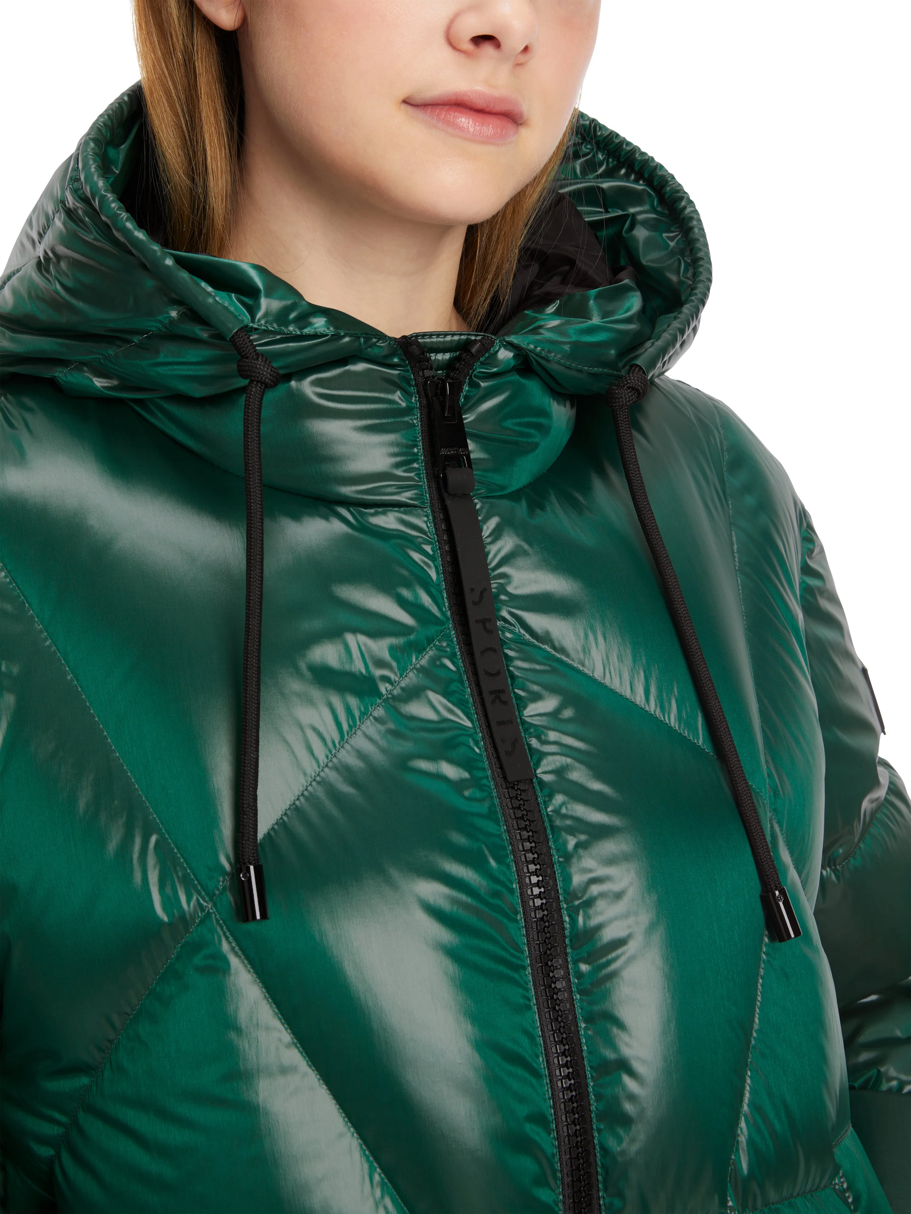 Brilliant Green Hooded Puffer Jacket