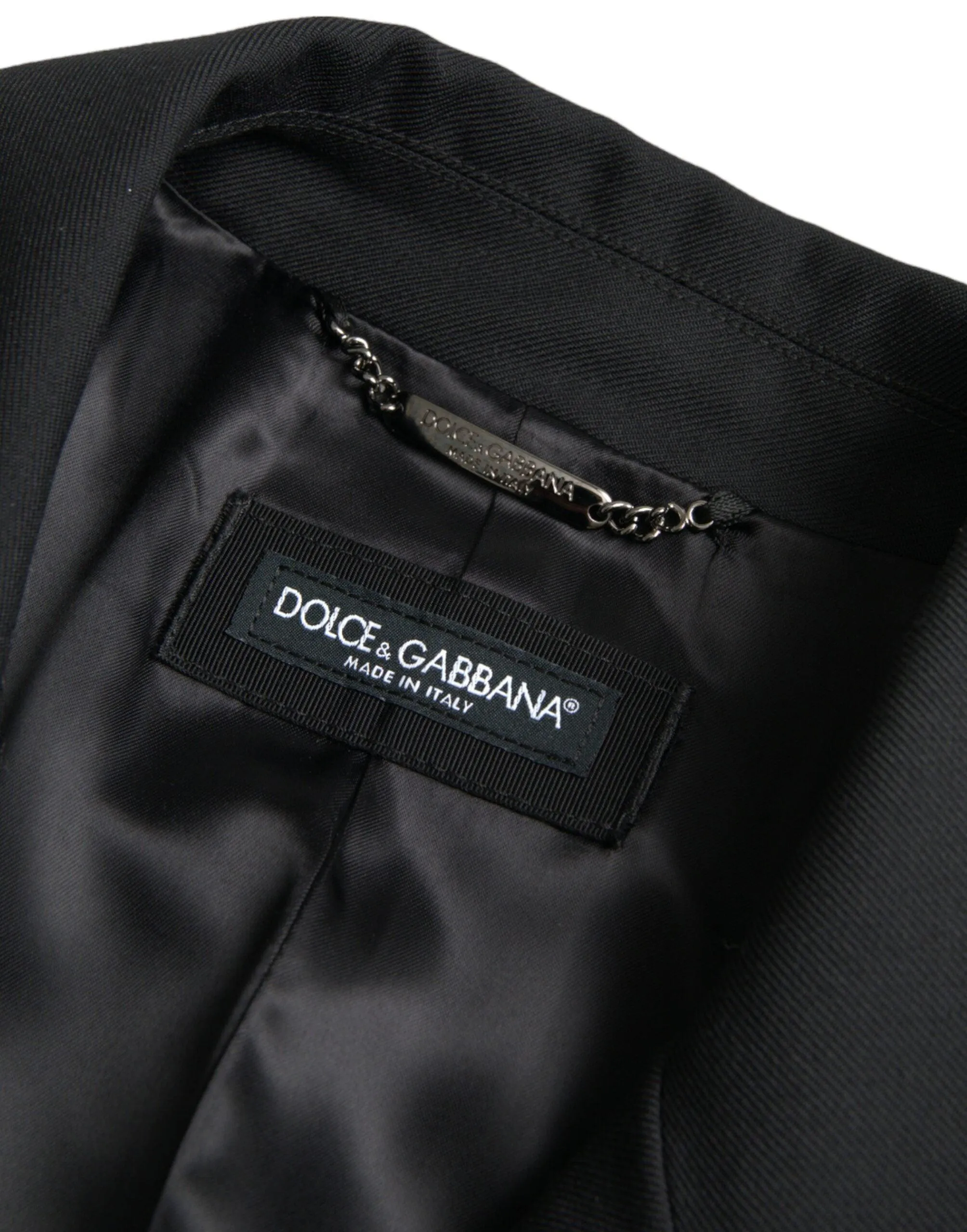 Dolce & Gabbana Black Double Breasted Coat