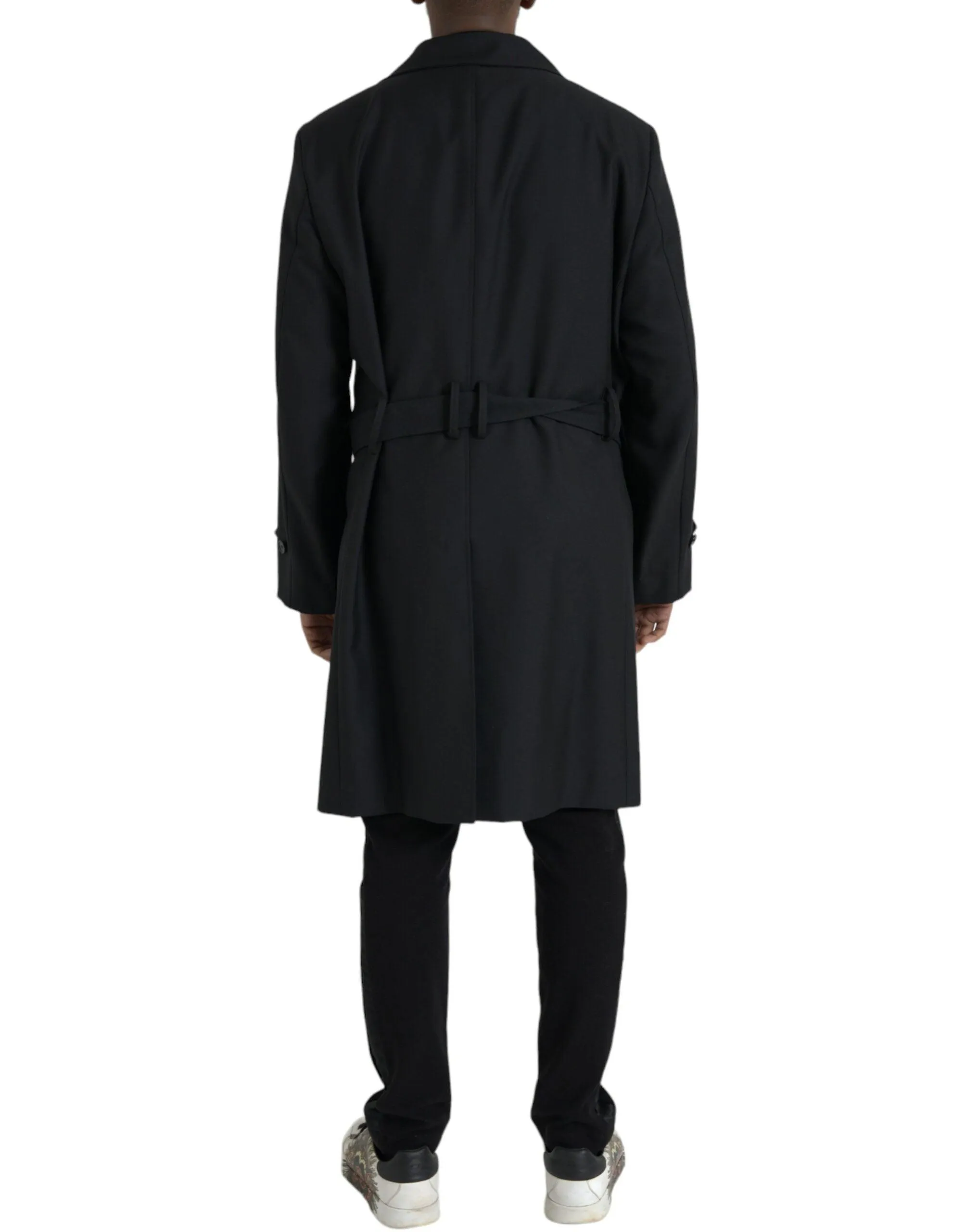 Dolce & Gabbana Black Double Breasted Coat