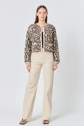 Endless Rose - Leopard Sherpa Jacket