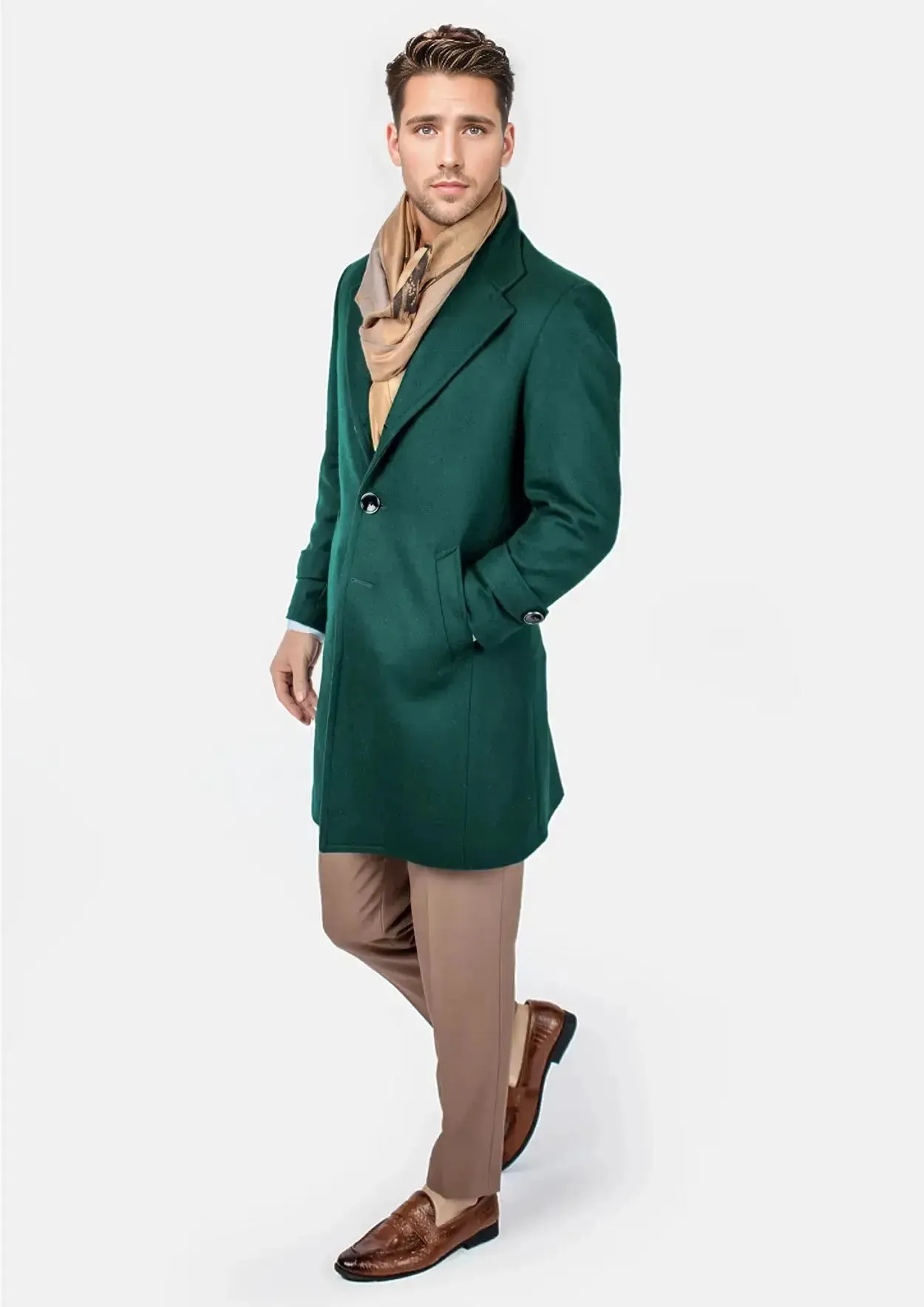 Green Classic Overcoat