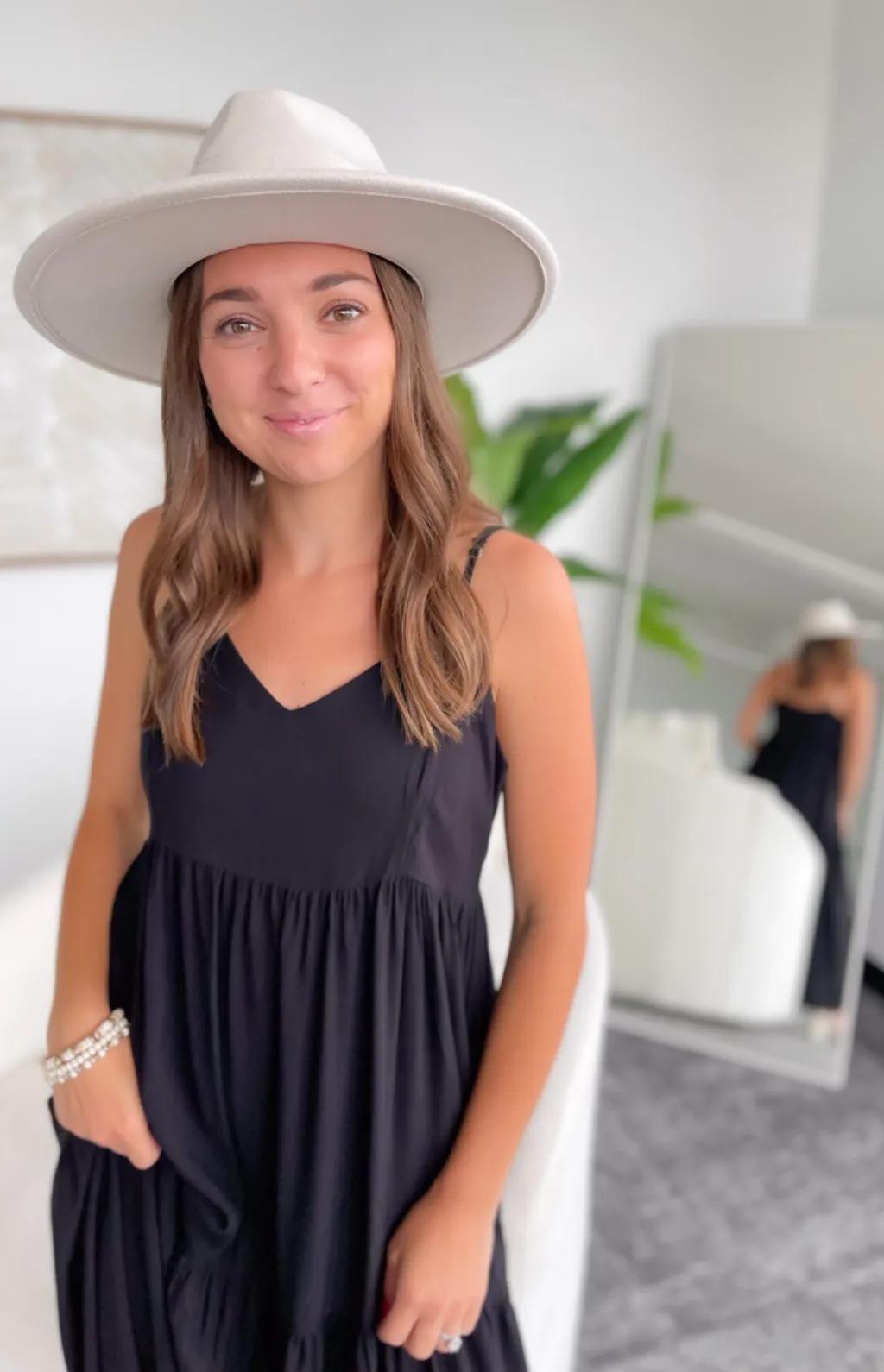 Makenna Tiered Black Maxi Dress