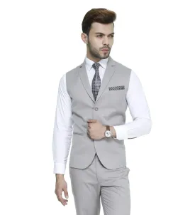 MANQ Men's Single Breast Three Button Slim Fit Formal/Party Waist coat (S6)