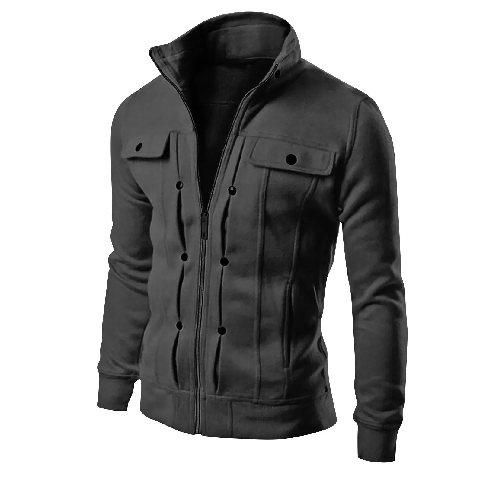 Men's Multi Pocket Casual Wool Jacket*