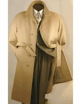 Mens Overcoat - Topcoat For Men - Winter Fabric - Camel men's Big and Tall Large Man ~ Plus Size Wool Overcoat Long men's Dress Topcoat - Winter coat Outerwear Coat Up To Size 68 Regular Fit