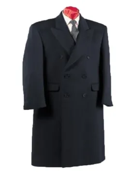 Mens Overcoat - Topcoat For Men - Winter Fabric - Double Breasted Alberto Nardoni Authentic Fully Lined Double Breasted Men's Dress Coat Wool Blend Long Overcoat