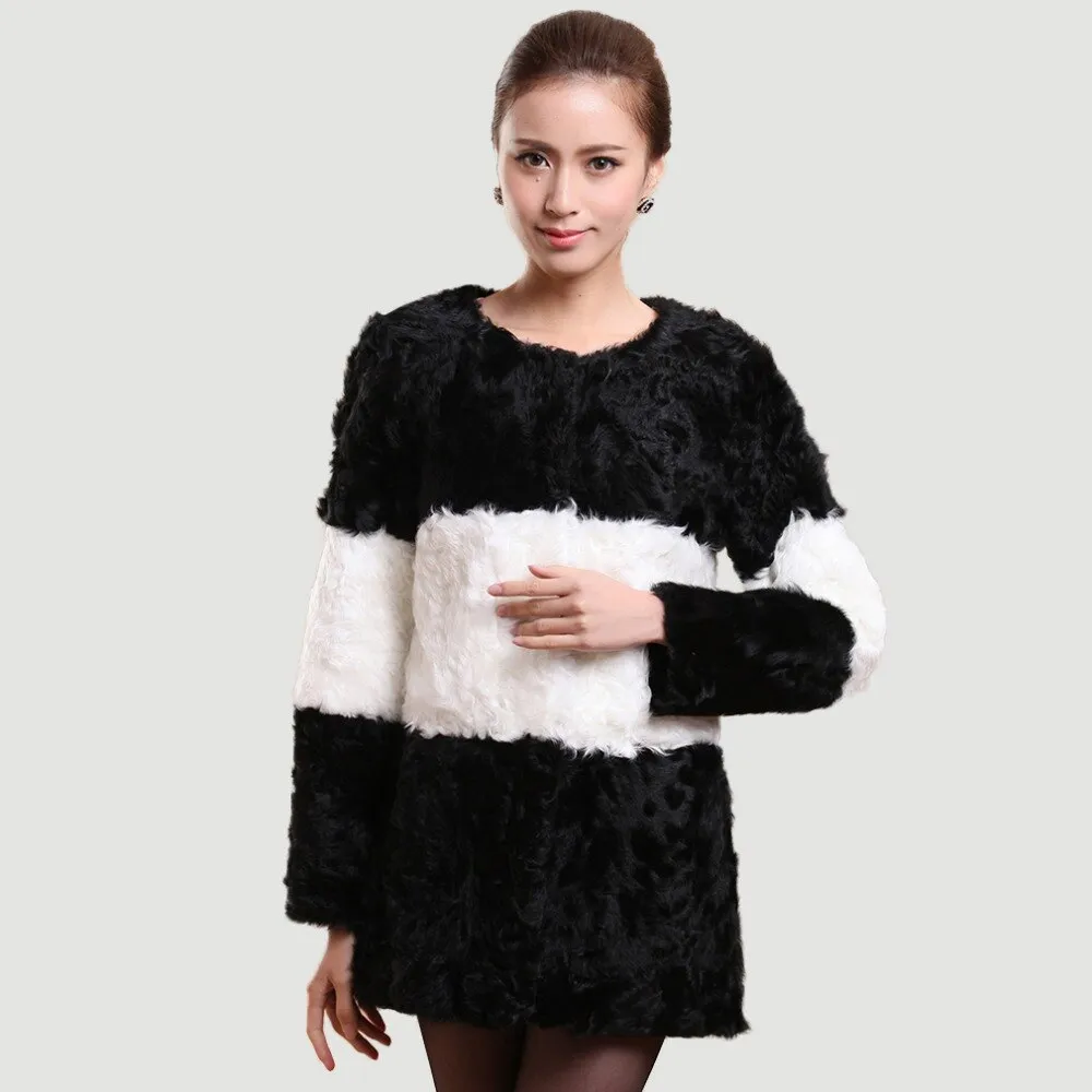 New Lamb Fur Coat Jacket Overcoat  Winter Overcoat In Fashion Interval Color Style Good Quality Lamb Fur FS13068