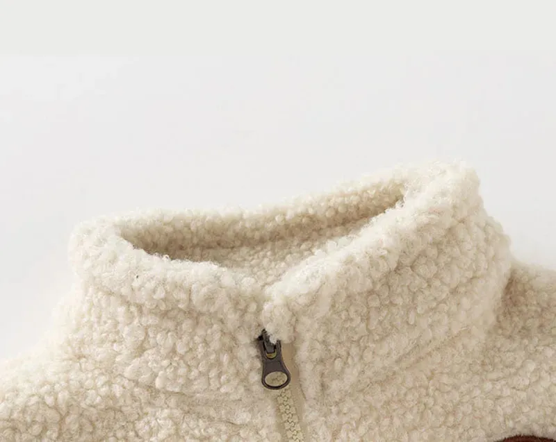 'nice' Zip-Up Sherpa Jacket