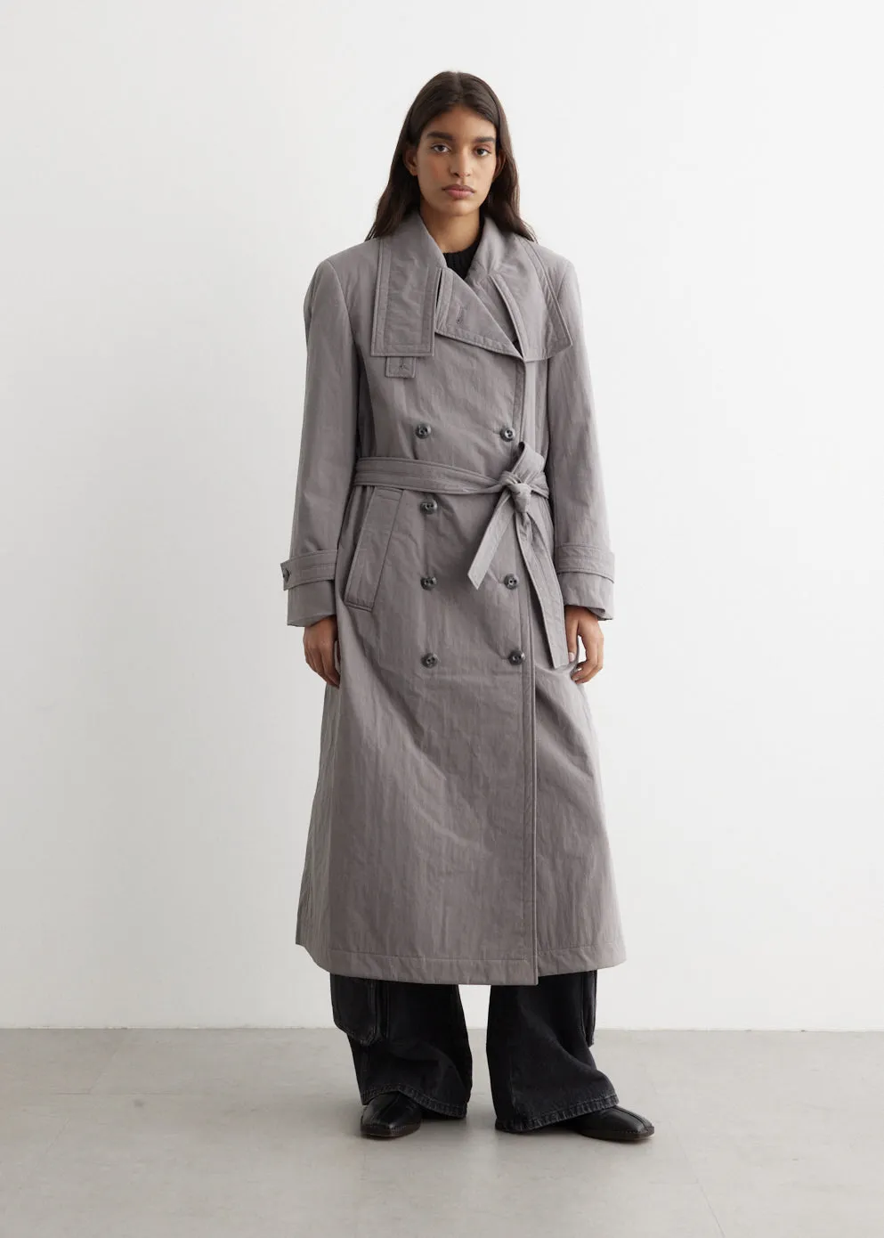 Padded Sleek Long Coat