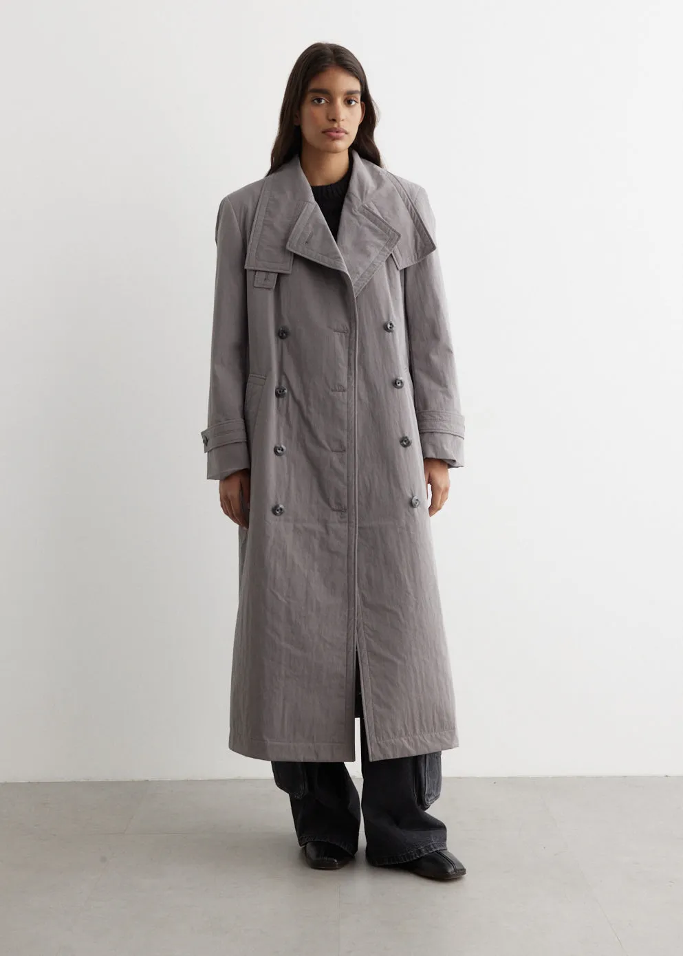 Padded Sleek Long Coat