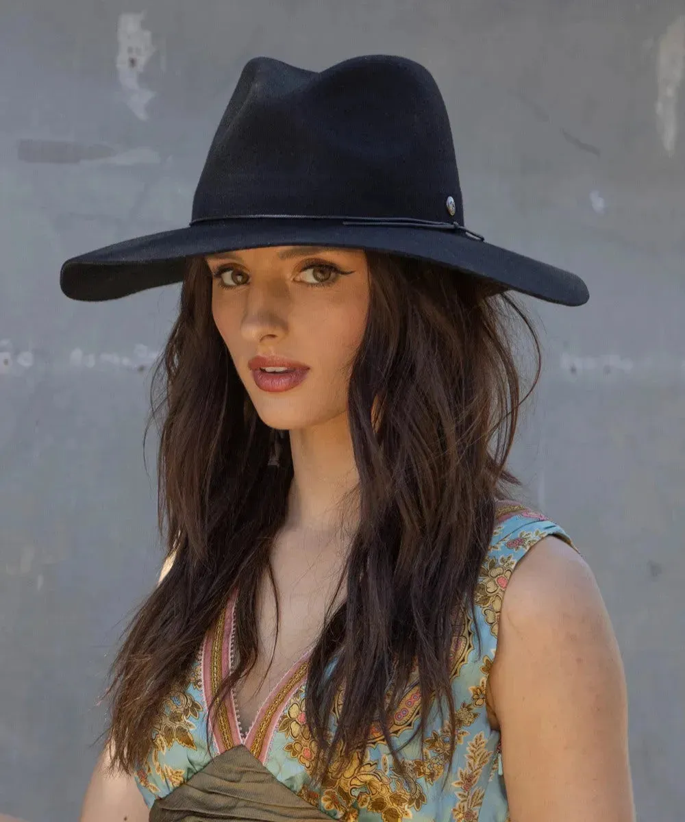 Peter Grimm Zina - Wide Brim Wool Felt Cowgirl Hat