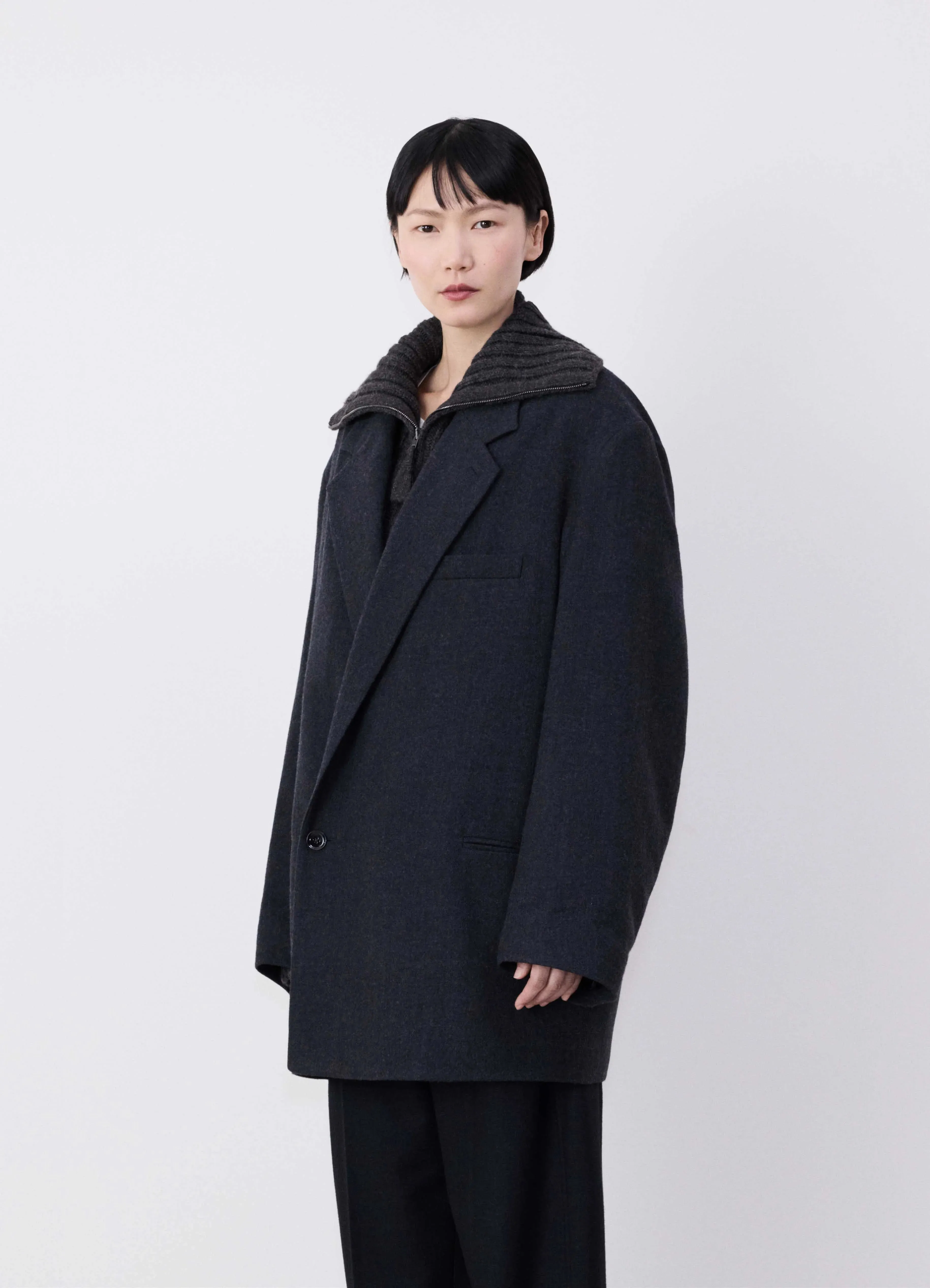 SHORT MAXI DOUBLE BREASTED COAT