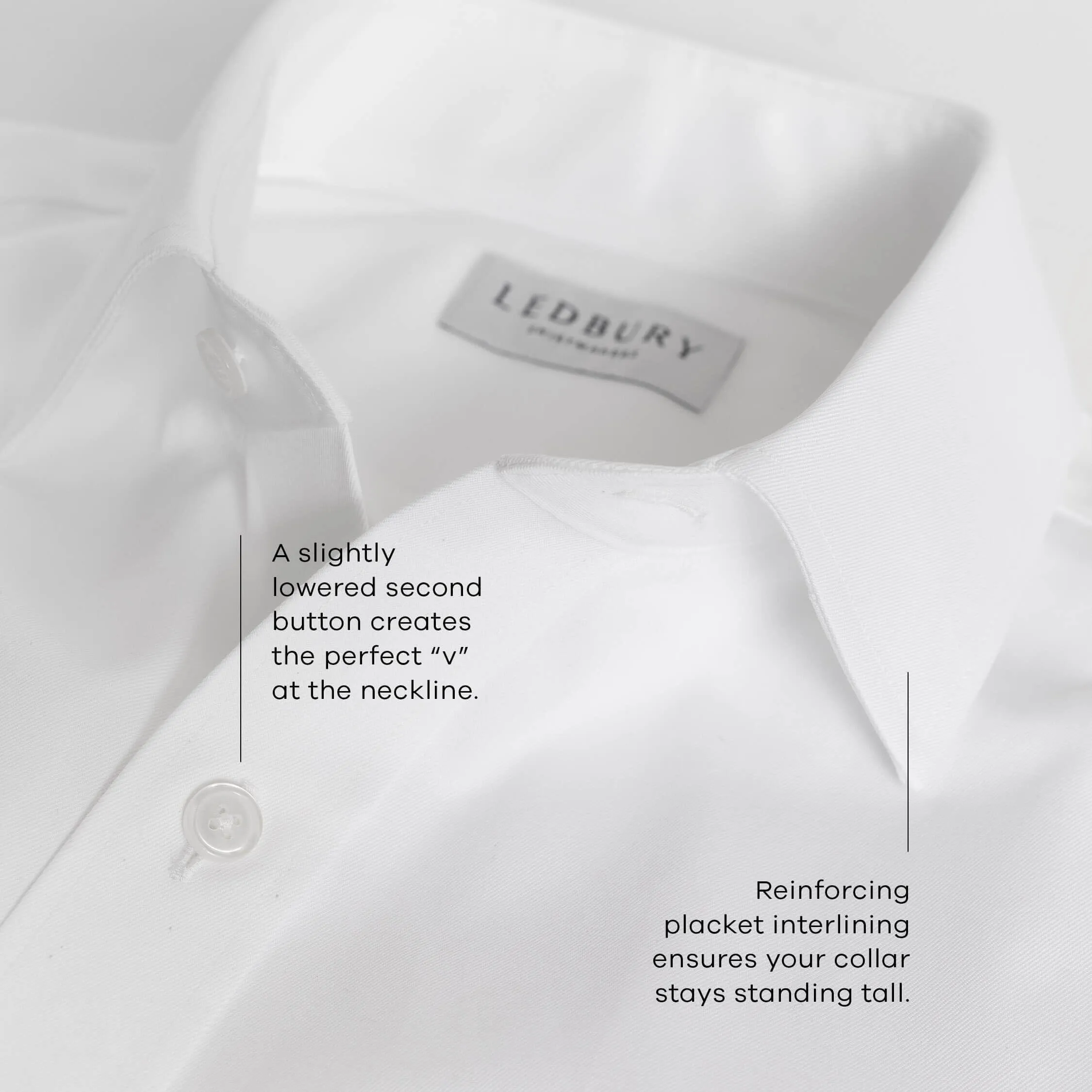 The White Rushton Royal Twill Custom Shirt