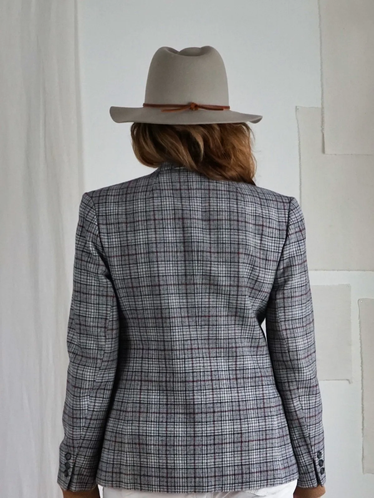 Vintage Plaid Wool Pendleton Blazer